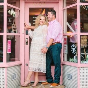 Elegant Ivy City Co White Lace Dress bridal